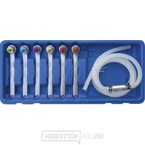 Fék légtelenítő csavarkulcs készlet | 7 - 8 - 9 - 10 - 11 - 12 mm | 7 részes, BGS 66516 Fék légtelenítő csavarkulcs készlet | 7 - 8 - 9 - 10 - 11 - 12 mm | 7 részes, BGS 66516 gallery main image