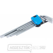 Hajlított kulcskészlet | nagyon hosszú | belső hatszög 1,5 - 10 mm | 9 részes BGS 808 Hajlított kulcskészlet | nagyon hosszú | belső hatszög 1,5 - 10 mm | 9 részes BGS 808 gallery main image