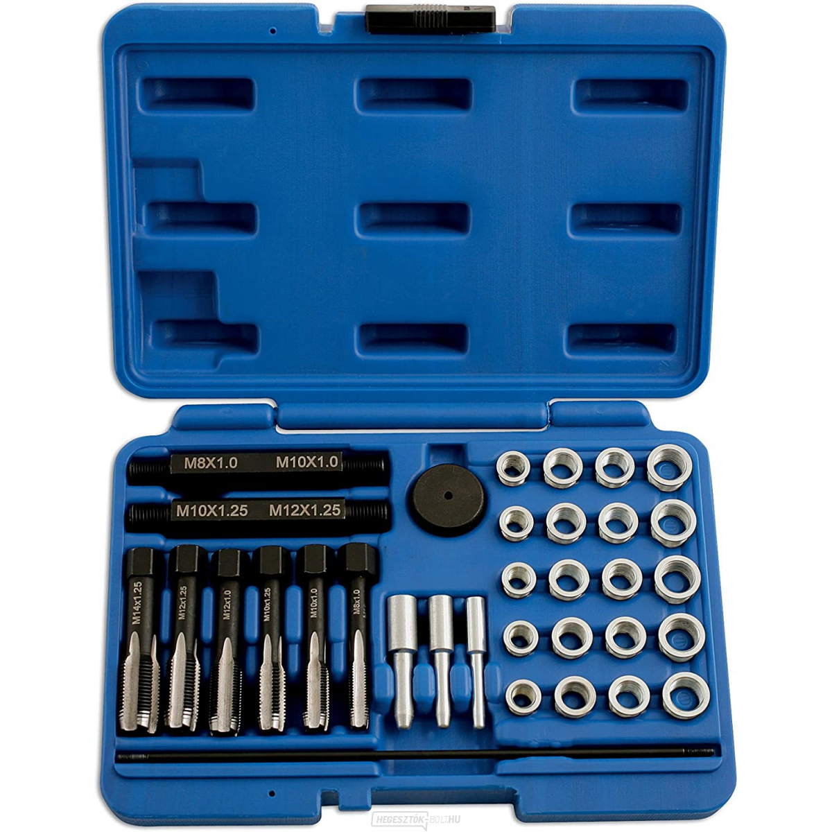 M8, M10, M12, M14 izzítógyertya menetjavító és menetregeneráló készlet, Matabro MB-02-13460