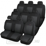 RENAULT TRAFIC III autóhuzatok, 9 ülés, osztatlan dupla ülés az első sorban, 2014-től, fekete SIXTOL gallery main image
