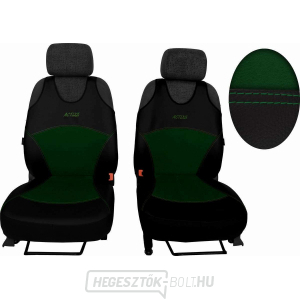 Active Sport bőr és alcantara autóhuzatok, két üléshez, zöld SIXTOL gallery main image