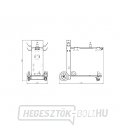 Hegesztő kocsi GYS 10m3 L huzaladagoló tartója Előnézet 