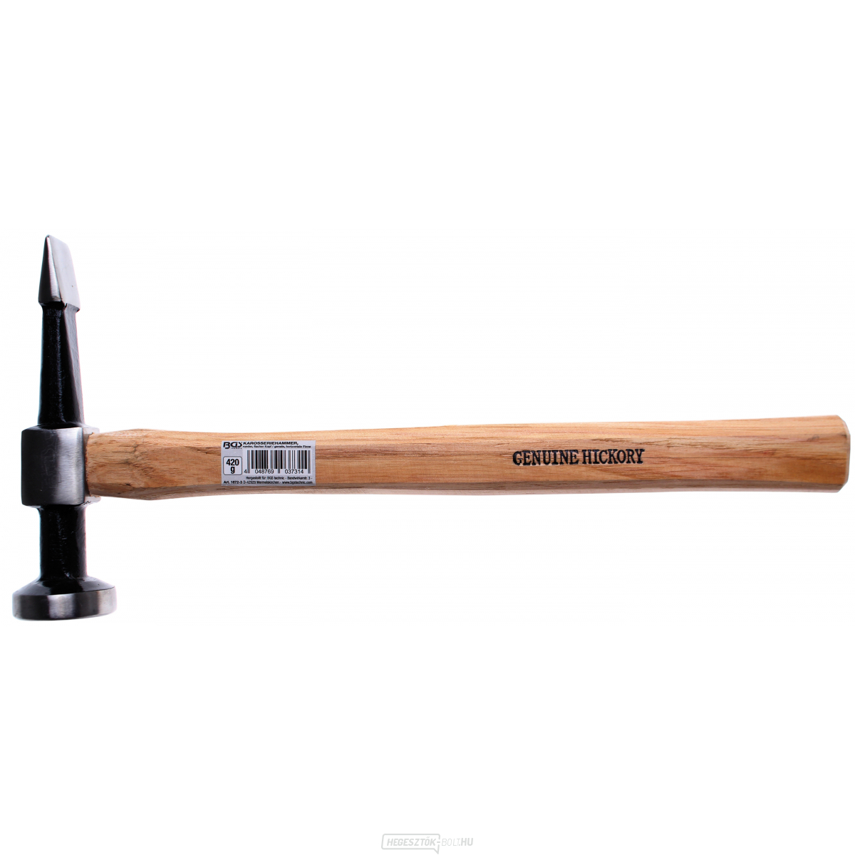 Car Body Hammer | kerek, lapos fej/egyenes, vízszintes orr, BGS 1672-3