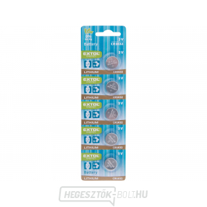 Lítium elem, 5 db, 3V (CR1632) Lítium elem, 5 db, 3V (CR1632) gallery main image