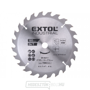 Fűrészlap SK lapokkal, 185x1,8x16mm, 24T Fűrészlap SK lapokkal, 185x1,8x16mm, 24T gallery main image