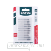 Extol - Keményfém marók 10 db-os készlet Előnézet 