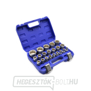 21 részes dugókulcs készlet, 12-pontú, 8-36 mm CRV 50BV30 (8) Előnézet 
