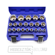 21 részes dugókulcs készlet, 12-pontú, 8-36 mm CRV 50BV30 (8) Előnézet 