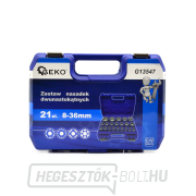 21 részes dugókulcs készlet, 12-pontú, 8-36 mm CRV 50BV30 (8) Előnézet 