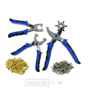 Bőr szett lyukak, fűzőlyukak, pattintók számára  Bőr szett lyukak, fűzőlyukak, pattintók számára  gallery main image