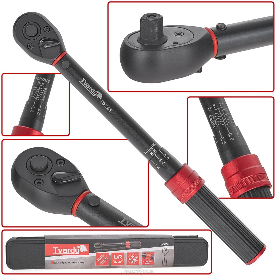 Nyomatékkulcs 3/8" 10-60mm KEMÉNY