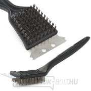 Drótkefe kaparóval 2 az 1-ben - a rács tisztításához  náhled