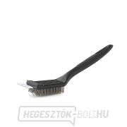 Drótkefe kaparóval 2 az 1-ben - a rács tisztításához  Drótkefe kaparóval 2 az 1-ben - a rács tisztításához  gallery main image