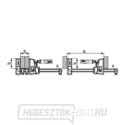 Bessey REVO KRE125-2K karosszériakapocs (1250 x 95 mm) Előnézet 