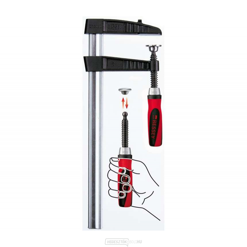 Bessey TGK80-2K temperált öntöttvas csavarmerevítő 800/120 mm Bessey TGK80-2K temperált öntöttvas csavarmerevítő 800/120 mm gallery main image