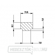 Bessey GTR12SET 120/60 mm-es acél csavaros padkakapocs (2 darabos készlet) Előnézet 