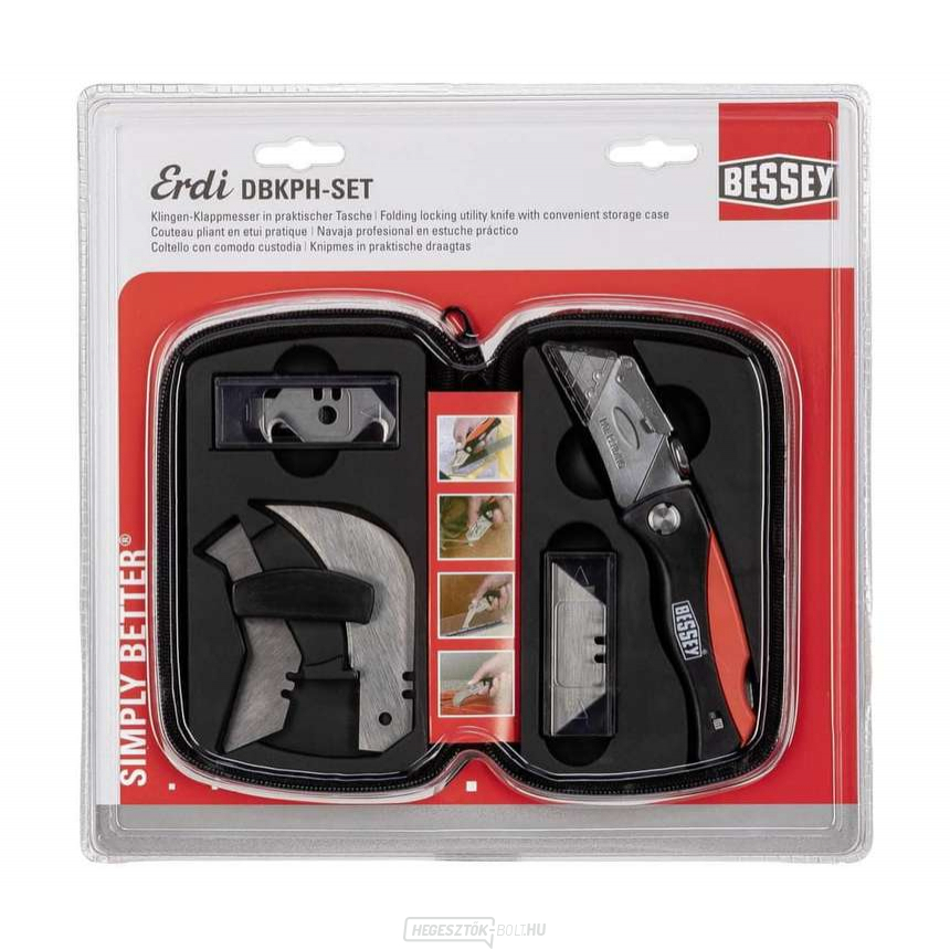 Kés cserélhető pengékkel Bessey DBKPH készlet