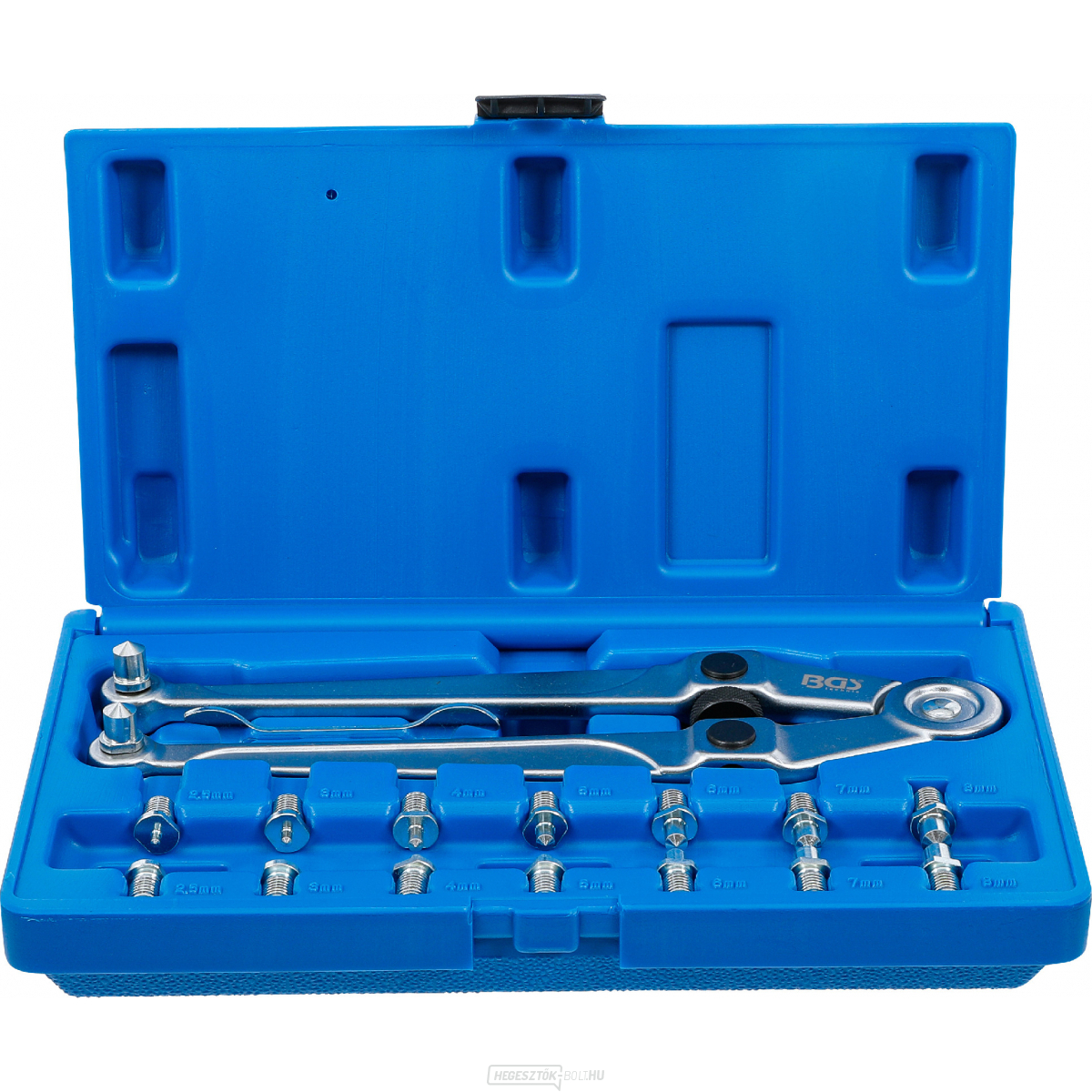 Kulcskészlet csapokkal az arcnyílásokhoz | építhető | Ø 2,5 - 9 mm, BGS 1464 Kulcskészlet csapokkal az arcnyílásokhoz | építhető | Ø 2,5 - 9 mm, BGS 1464 gallery main image