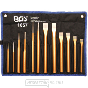 Sasszeg/véső/lyukasztó készlet | 12 részes, BGS 1657 Sasszeg/véső/lyukasztó készlet | 12 részes, BGS 1657 gallery main image