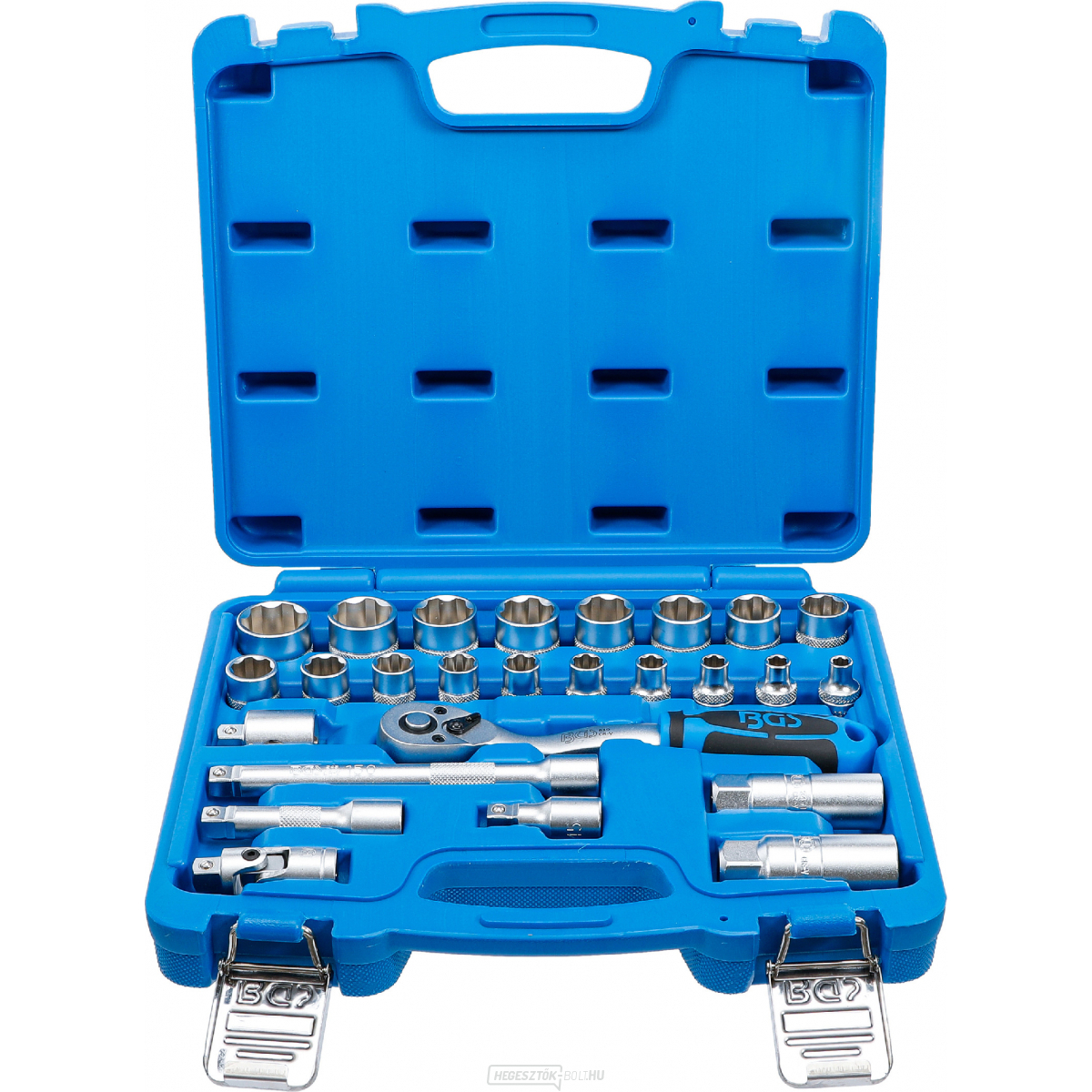 Gola készlet, tengelyprofil | 10 mm (3/8") | 26 darabos, BGS 2227