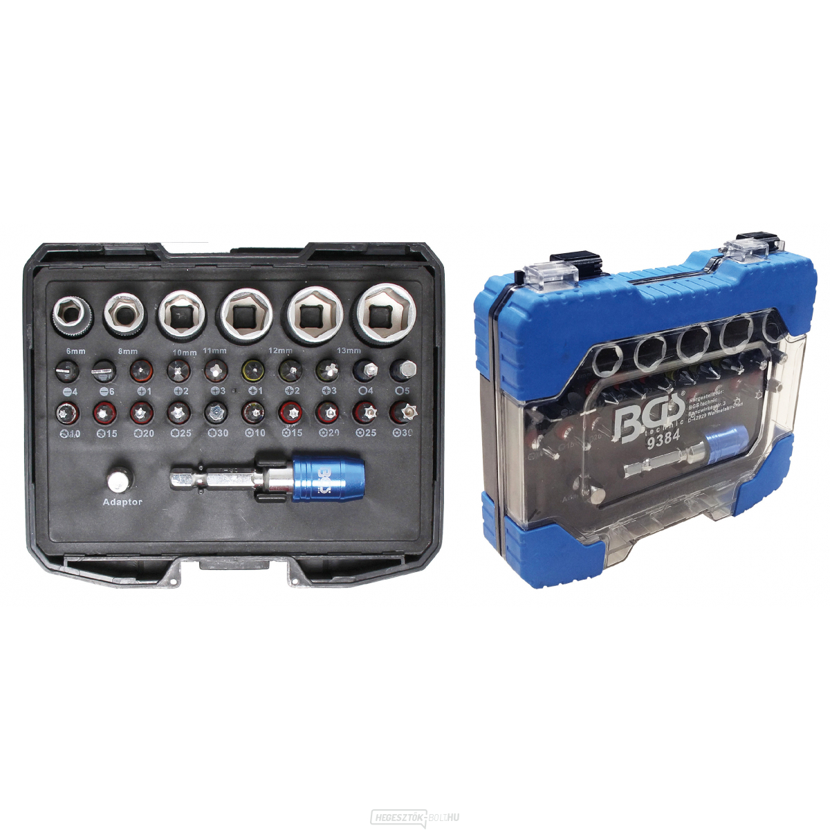 Színkódolt aljzatok és kulcsok | 28 darabos, BGS 9384