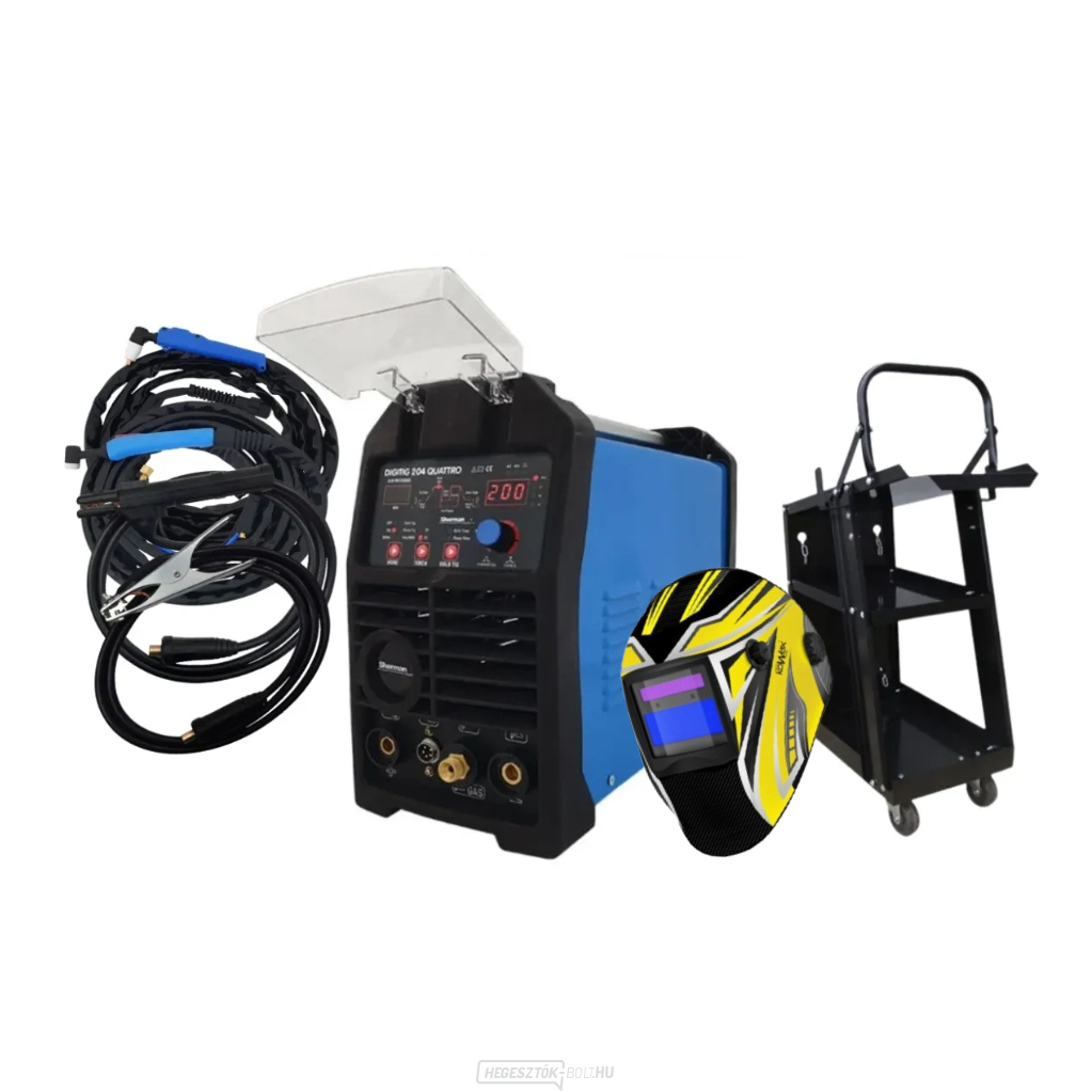 DIGITIG 204 QUATTRO + Kábelek + Zseblámpák + Sisak + Kocsi