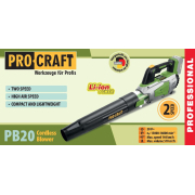 Akkus lombfúvó Procraft PB20 (akkumulátor és töltő nélkül) | PB20 náhled