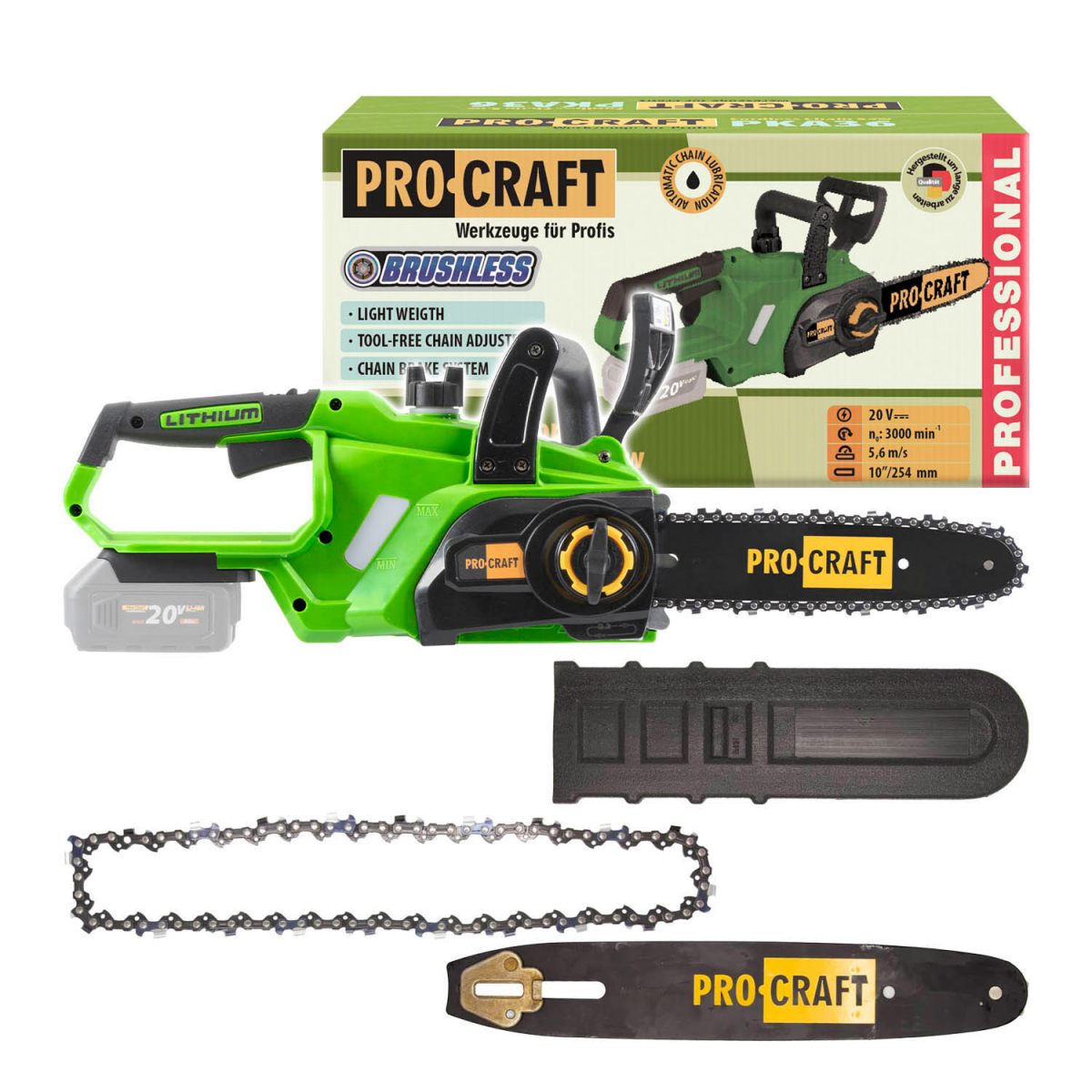 Akkus kézifűrész Procraft PKA36 (akkumulátor és töltő nélkül) | PKA36