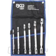 Kétoldalas villáskulcs készlet csuklós fejjel | 6 részes, BGS 1201 Kétoldalas villáskulcs készlet csuklós fejjel | 6 részes, BGS 1201 gallery main image