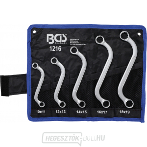 Kétoldalas villáskulcs készlet | S forma | 10 x 11 - 18 x 19 mm | 5 részes, BGS 1216 Kétoldalas villáskulcs készlet | S forma | 10 x 11 - 18 x 19 mm | 5 részes, BGS 1216 gallery main image