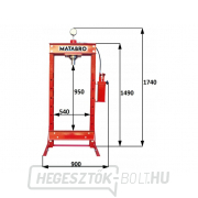 30t hidraulikus prés kétfokozatú szivattyúval és csúszódugattyúval, Matabro MB-P30TDP 30t hidraulikus prés kétfokozatú szivattyúval és csúszódugattyúval, Matabro MB-P30TDP náhled