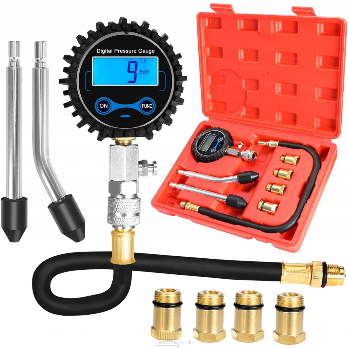 Benzinmotor hengernyomás-mérő | LCD, Matabro MB-TES03
