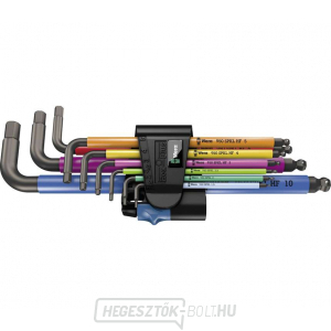 Wera 022210 Inbus dugókulcsok 950/9 Hex-Plus Multicolour HF 1, BlackLaser tartási funkcióval (9 darabos készlet) gallery main image