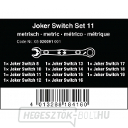 Wera 020091 8 ÷ 19 mm-es racsnis kulcsok 6001 Joker Switch 11 Set 1, kapcsolás (11 darabos készlet) Előnézet 