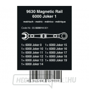 Wera 020014 racsnis kulcsok 8 ÷ 19 mm 6000 Joker 1 mágneses rúdra, 9630 (11 részes készlet) Előnézet 