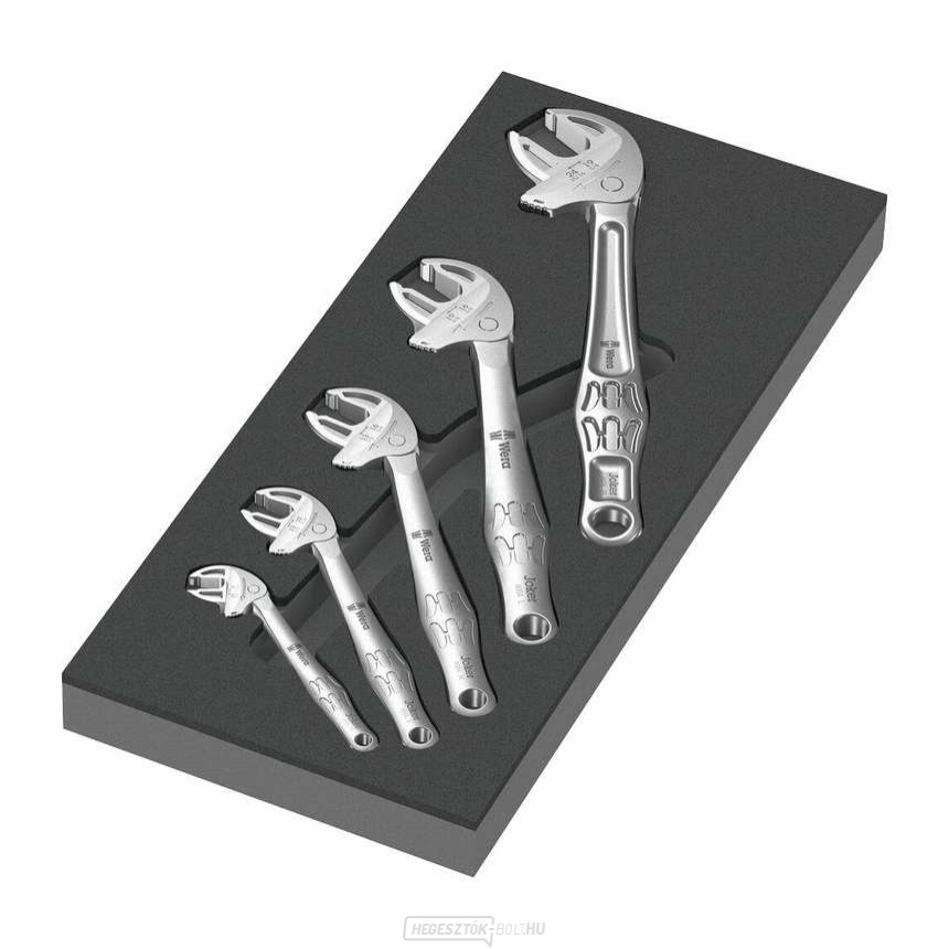 Wera 150122 Önbeálló csavarkulcsok Joker 6004 7 ÷ 24 mm típus 9732 habbetétben, 1. készlet (5 darabos készlet)