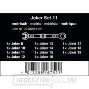 Wera 020013 racsnis kulcsok 8 ÷ 19 mm Wera 6000 Joker 11 készlet 1, beleértve a Wera nyitó ingyenes (11 darabos készlet) Előnézet 