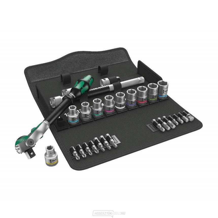 Wera 004076 racsnis készlet 1/2" 8100 SC 6 Zyklop Speed (28 részes készlet)
