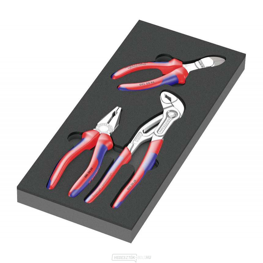 Wera 150180 Knipex fogó habbetétes, 9780-as típus, 1. szett (3 darabos készlet)