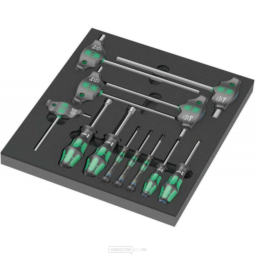 Wera 150104 Hex csavarhúzó 9713 készlet 1 habbetétben (12 darabos készlet)