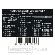 Wera 006617 Markolat Kraftform Kompakt VDE Big Pack 1 cserélhető pengékkel (26 részes készlet) Előnézet 