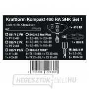 Wera 136072 Kraftform Kompakt 400 RA SHK 1. szett (19 darabos készlet) Előnézet 