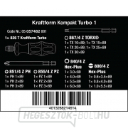 Wera 057482 Csere csavarhúzó pengék Kraftform Kompakt Turbo 1 (19 darabos készlet) Előnézet 