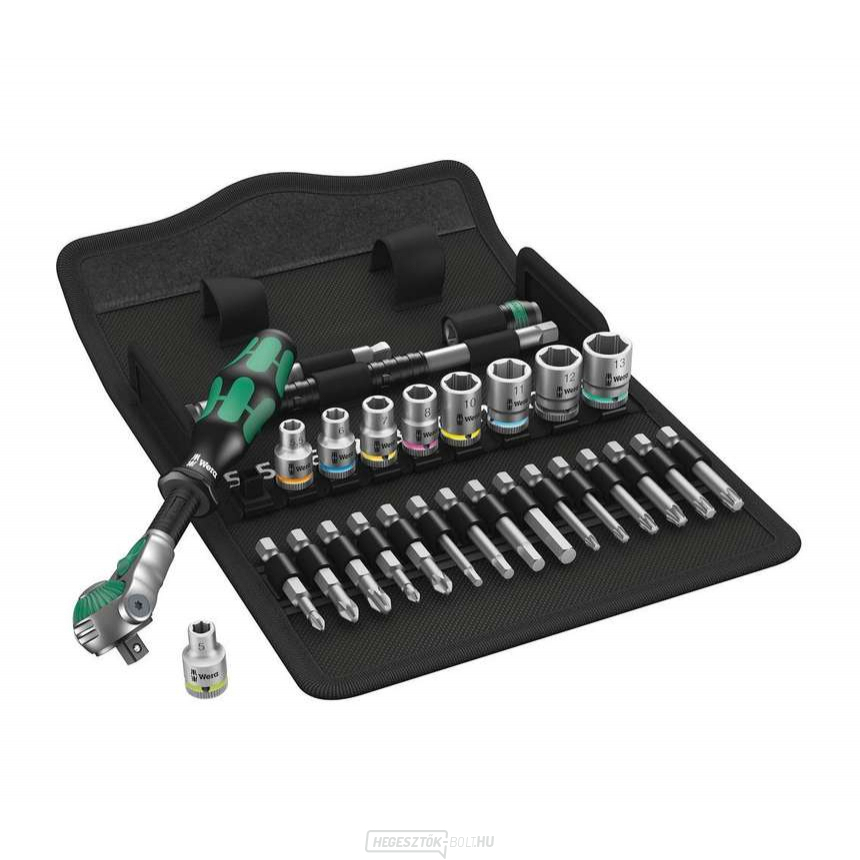 Wera 004016 racsnis készlet 1/4" 8100 SA 6 Zyklop Speed (28 részes készlet)