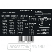 Wera 004183 Bicycle Tools Bicycle Set 3 A (41 alkatrészből álló készlet, beleértve a Zyklop Mini 1/4" racsnit) Előnézet 