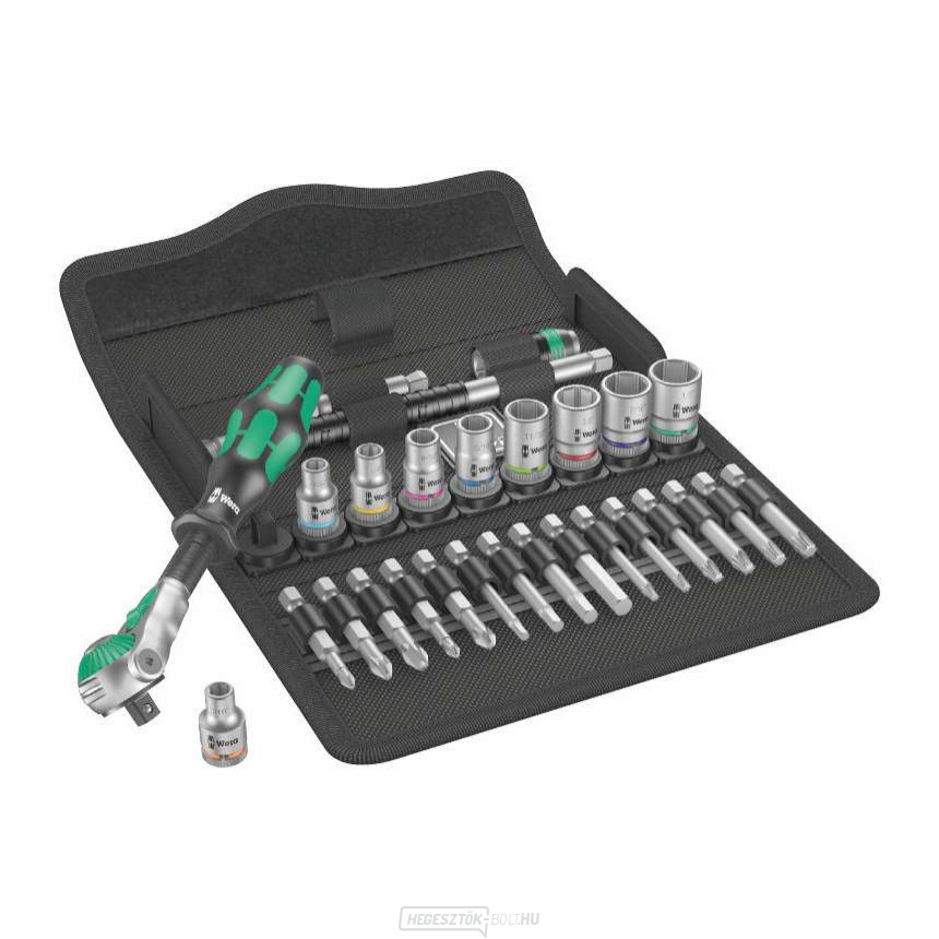 Wera 004019 racsnis készlet 1/4" 8100 SA 9 Zyklop Speed, inch (28 részes készlet)
