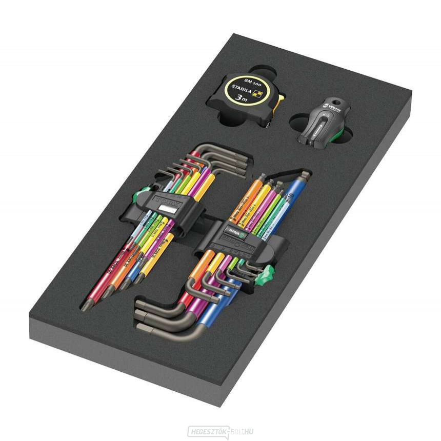 Wera 150140 9740 típusú, habbetétes dugókulcsok, 1. készlet (20 darabos készlet) Wera 150140 9740 típusú, habbetétes dugókulcsok, 1. készlet (20 darabos készlet) gallery main image