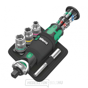 Wera 004281 Compact Ratchet 8009 Zyklop Pocket Set 2 bitekkel és foglalatokkal (18 részes készlet) Wera 004281 Compact Ratchet 8009 Zyklop Pocket Set 2 bitekkel és foglalatokkal (18 részes készlet) gallery main image