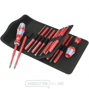 Wera 059041 Csavarhúzó markolat Kraftform Kompakt VDE Stainless 17 extra vékony 1, pengékkel együtt (17 részes készlet) Wera 059041 Csavarhúzó markolat Kraftform Kompakt VDE Stainless 17 extra vékony 1, pengékkel együtt (17 részes készlet) gallery main image