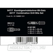 Wera 104651 Bit-készlet 847/7 kombinált csavarozóbitekkel (7 db M3-tól M10-ig) Előnézet 